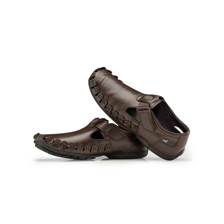 Leather Sandals for Men - 1076- TN/BN