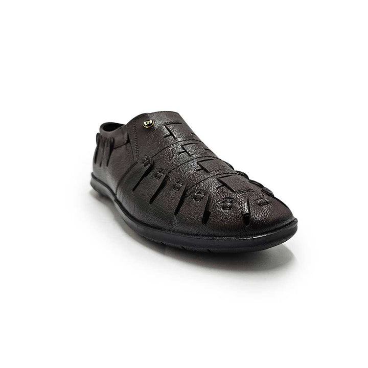 Stylish Leather Sandals for Men - 1124BN