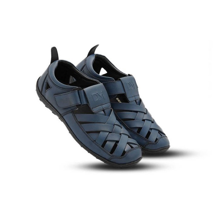 Leather Sandals for Men - 1052 BLU/TN