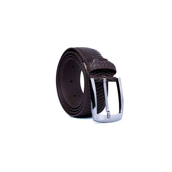 Single Side Kata Profile Black Leather Belts for Men - SKP116 BN