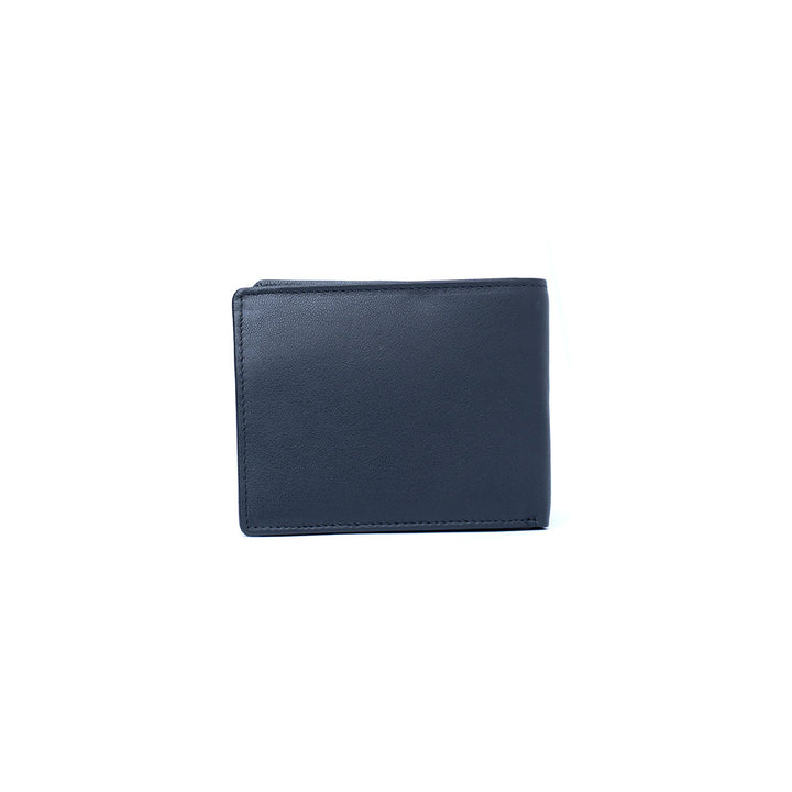 Genuine Leather Bifold Wallet  with detachable Card Case/Money Clip - MNDN46 BK/BN