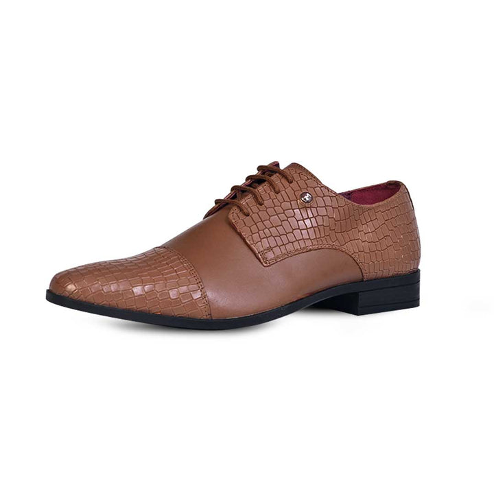 Croco Printed Casual Leather Shoes-768BN/TN/BK
