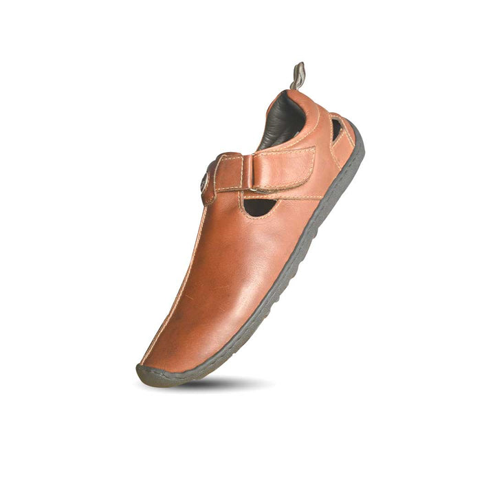 Elegent Leather Sandals for Men - 1606-DTN