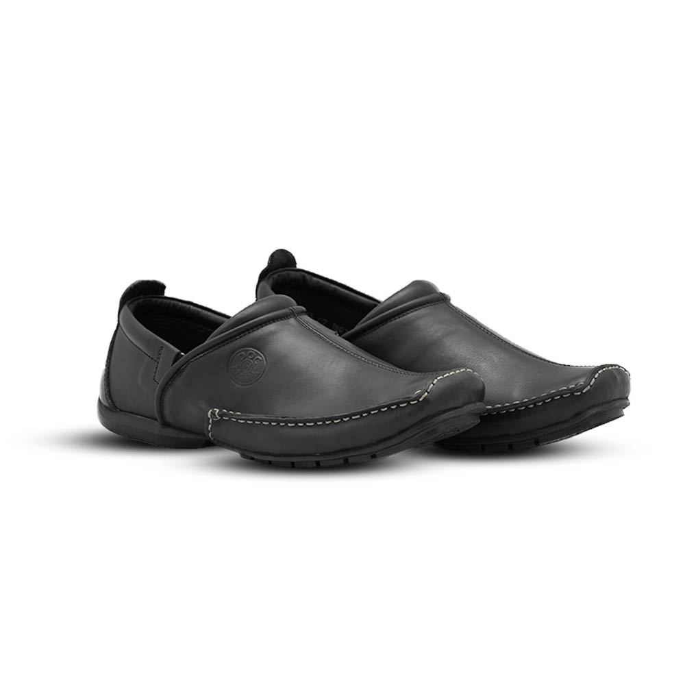 Men's Genuine Leather Loafer- 503DTN & BK