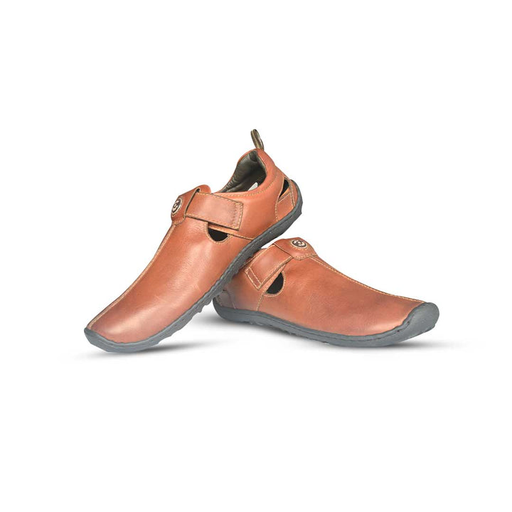 Elegent Leather Sandals for Men - 1606-DTN