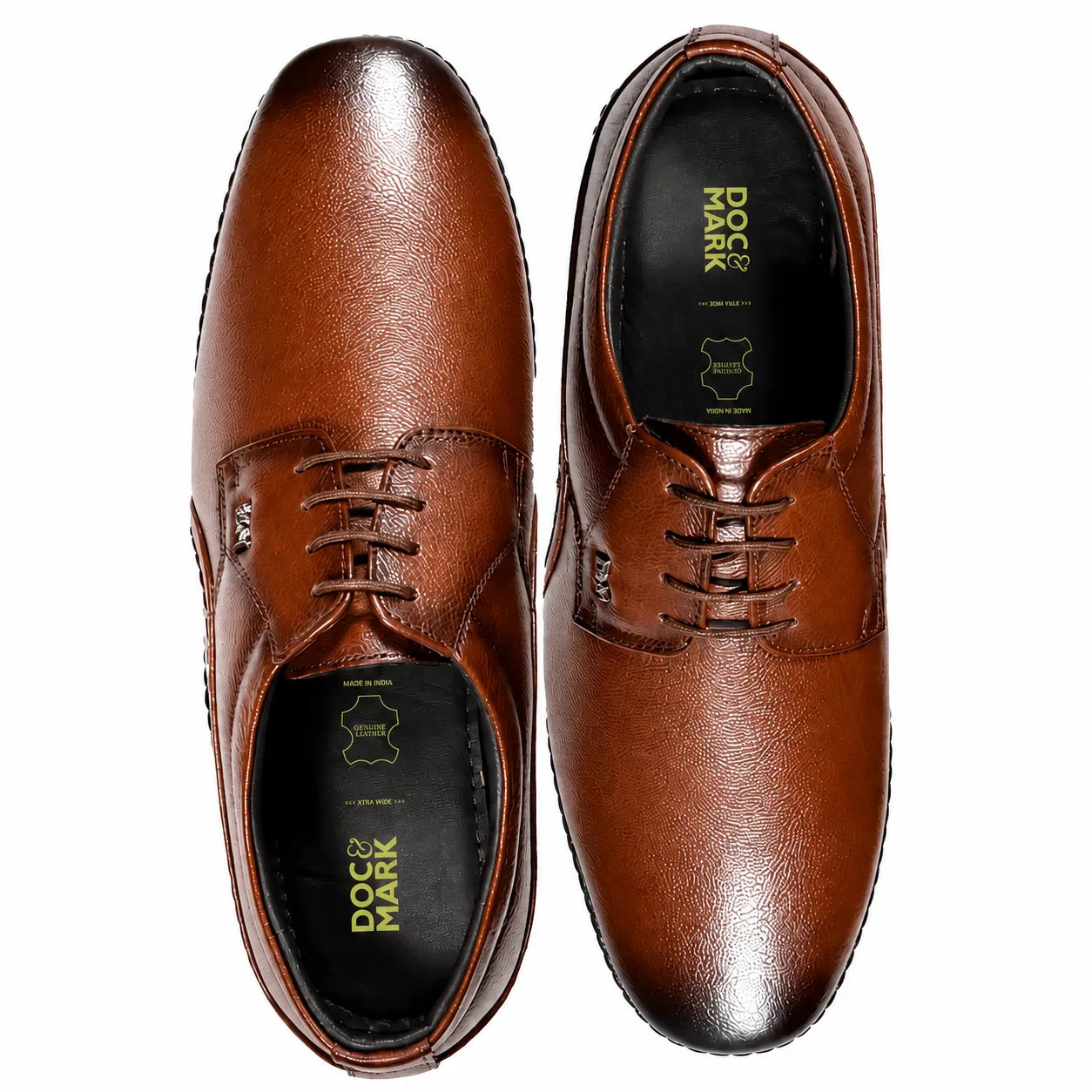Genuine Leather Derbys Formal Shoes- 688 BK / TN