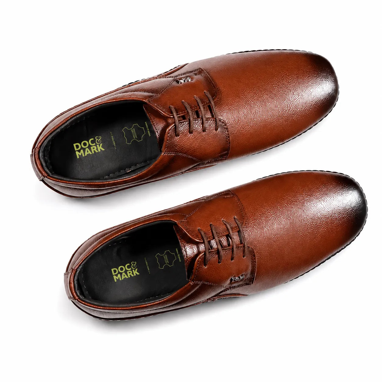 Genuine Leather Derbys Formal Shoes- 688 BK / TN