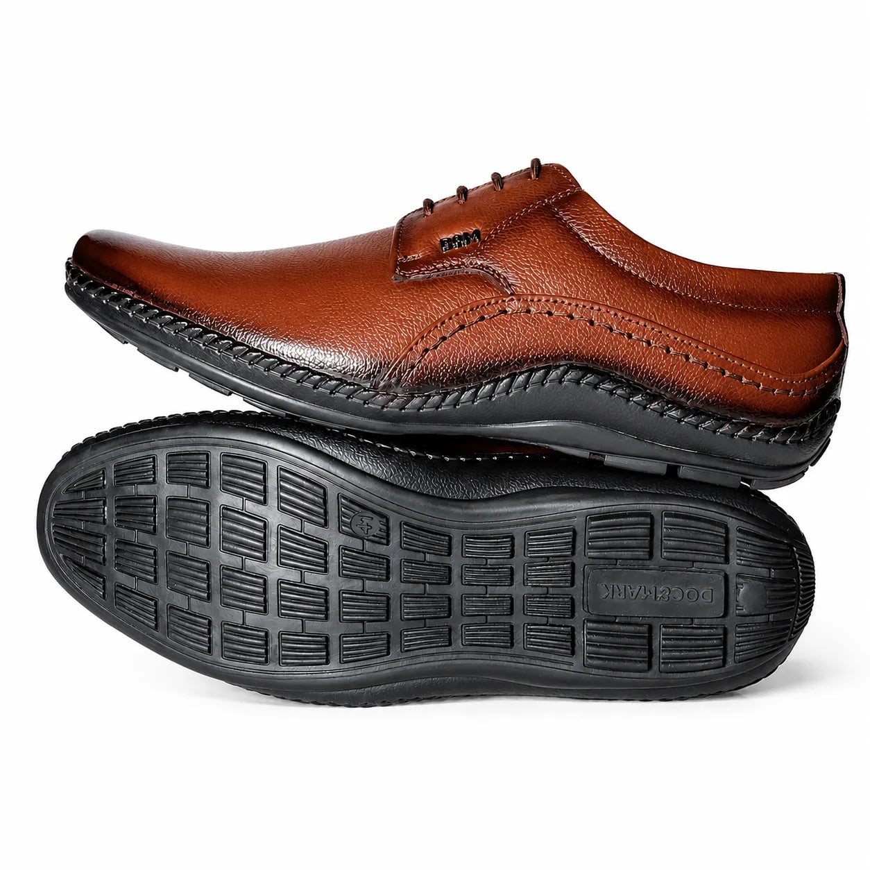 Genuine Leather Derbys Formal Shoes- 688 BK / TN