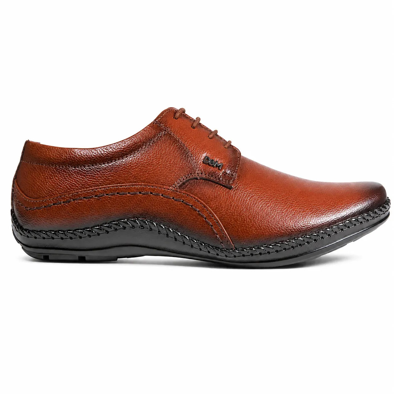 Genuine Leather Derbys Formal Shoes- 688 BK / TN