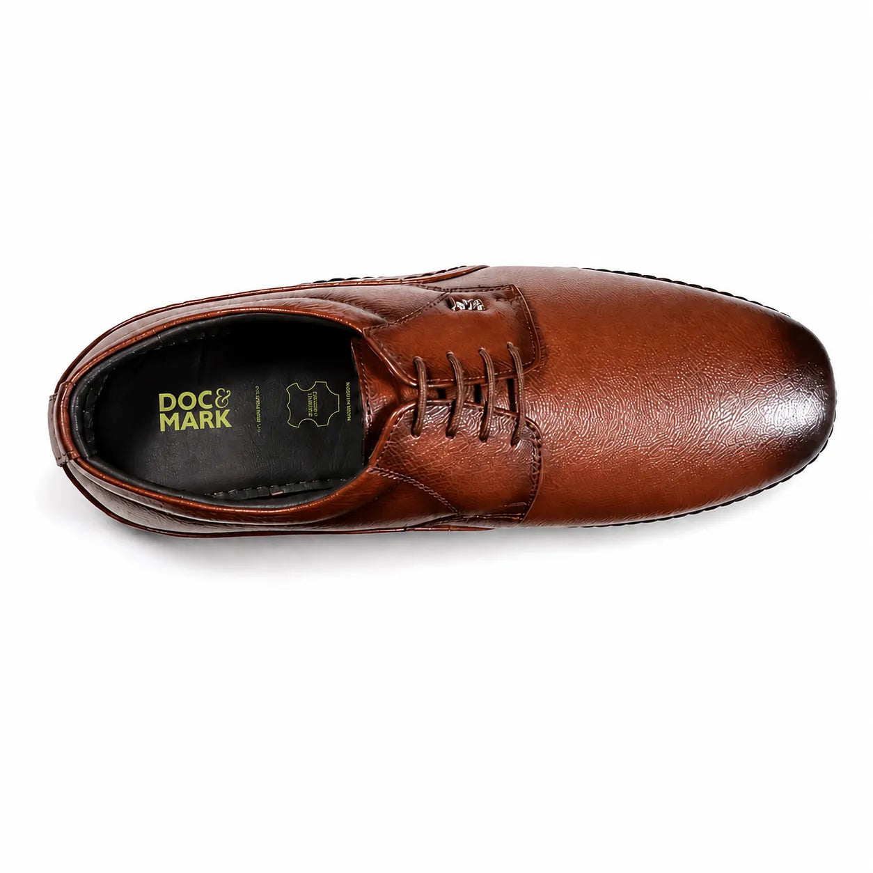 Genuine Leather Derbys Formal Shoes- 688 BK / TN