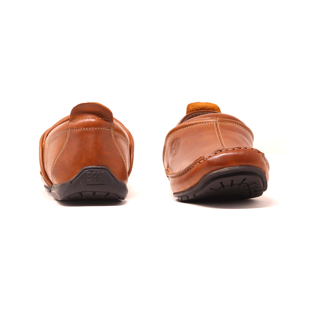 Men's Genuine Leather Loafer- 503DTN & BK