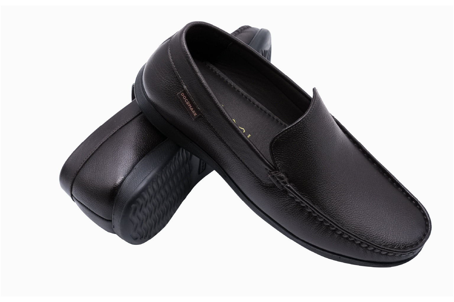 Men's Stylish Leather Loafers  621 BK/ CBN