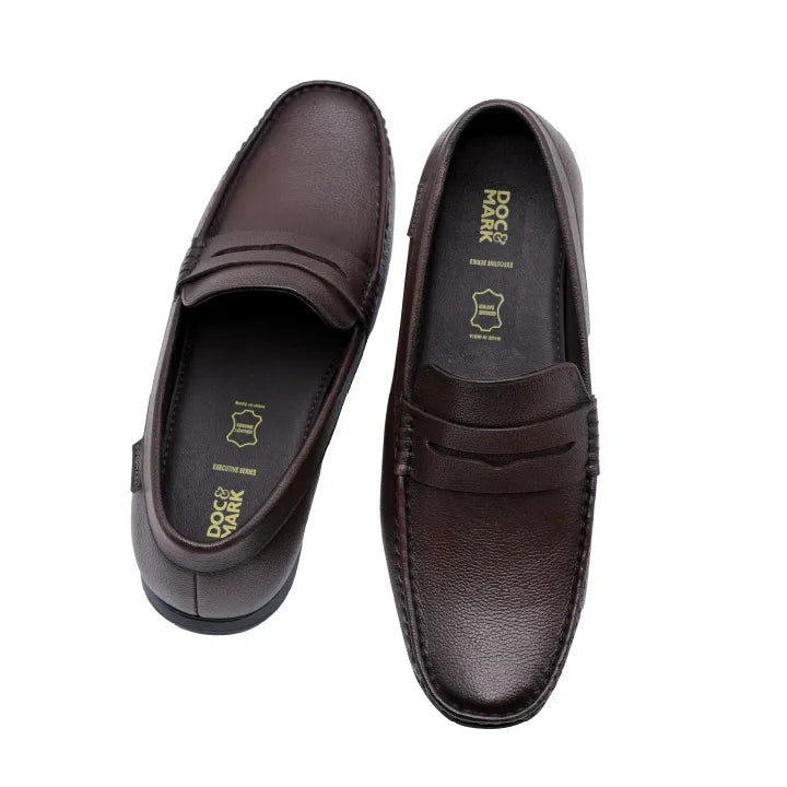 Men's Stylish Leather Loafers  625 BK/ DBN