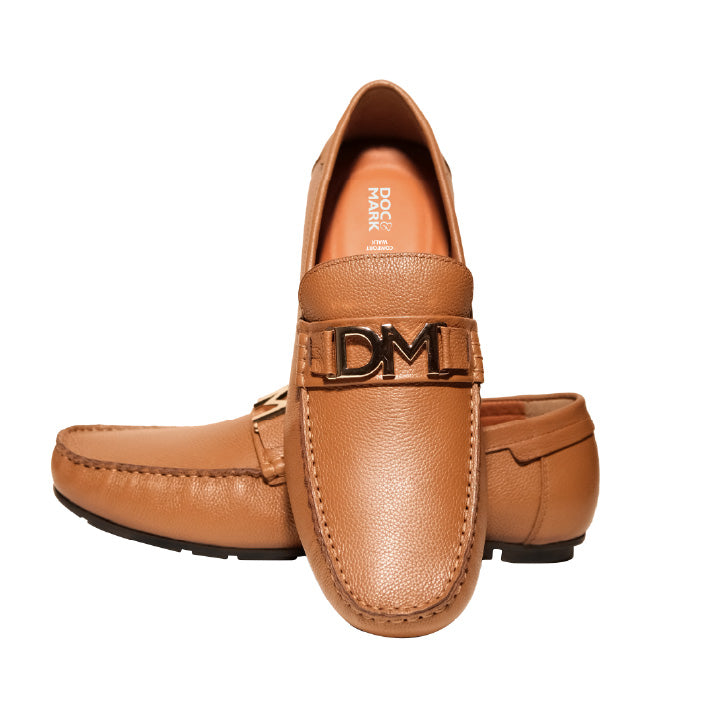 Men's Stylish Leather Loafer- 825 BK/TN