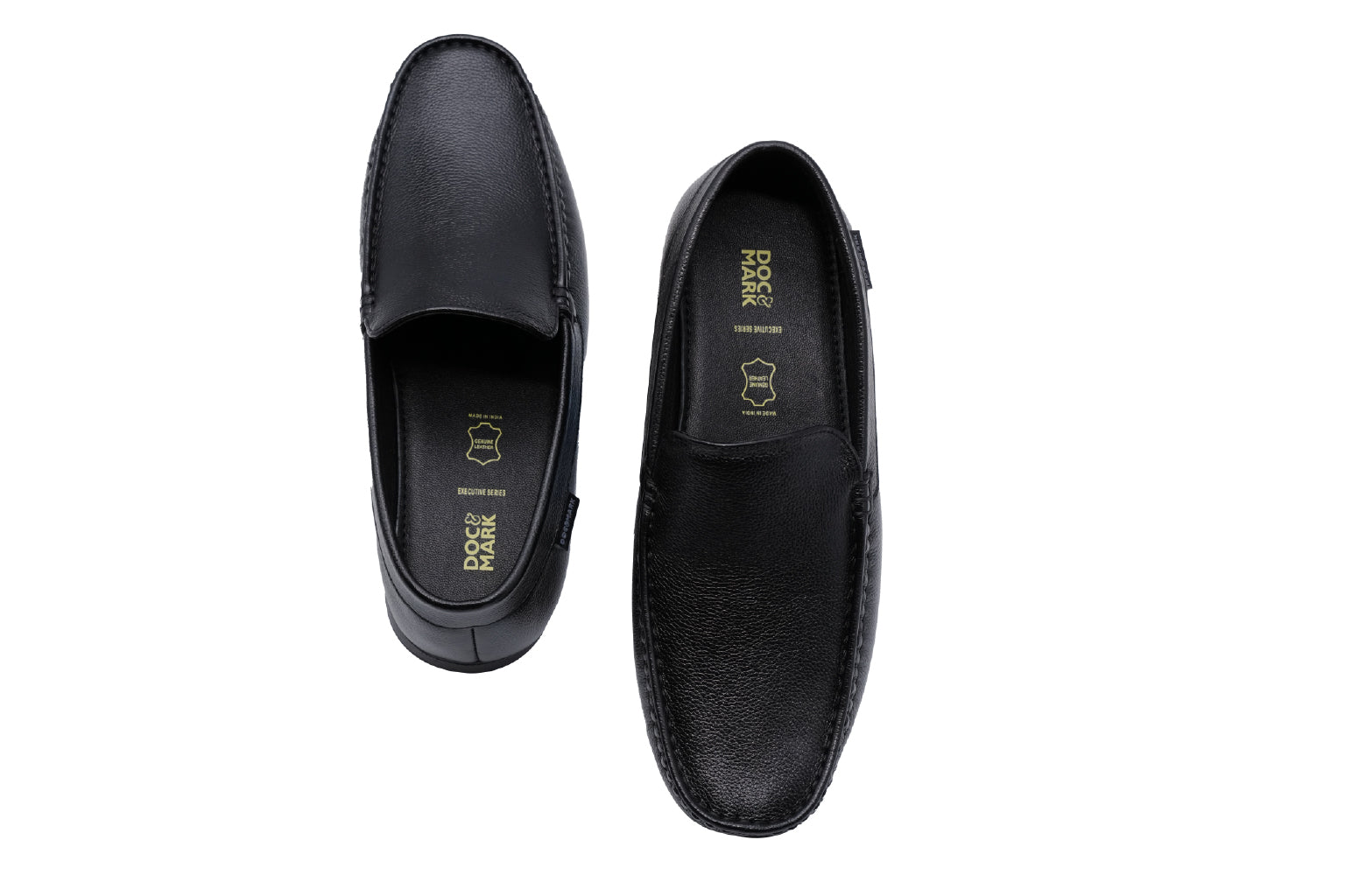 Men's Stylish Leather Loafers  621 BK/ CBN