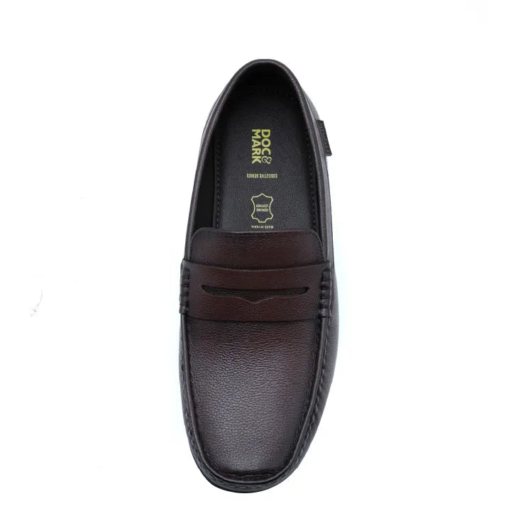 Men's Stylish Leather Loafers  625 BK/ DBN