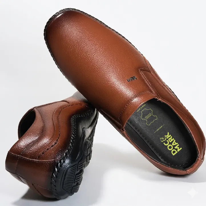 Genuine Leather Derbys Formal Shoes- 688 BK / TN