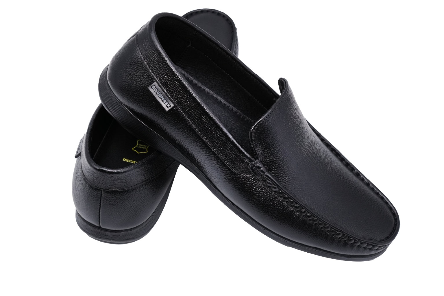 Men's Stylish Leather Loafers  621 BK/ CBN
