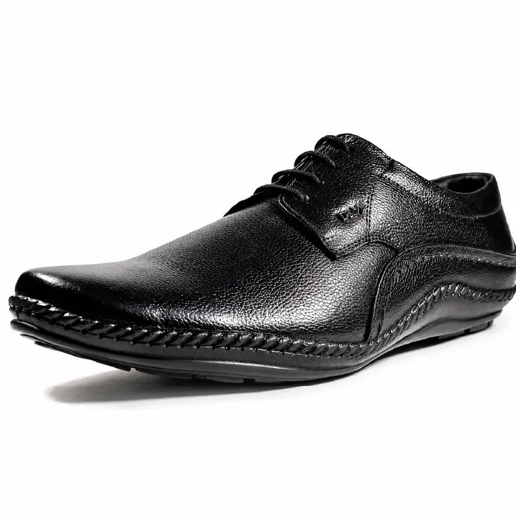 Genuine Leather Derbys Formal Shoes- 688 BK / TN