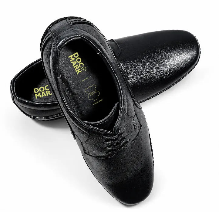 Genuine Leather Derbys Formal Shoes- 688 BK / TN