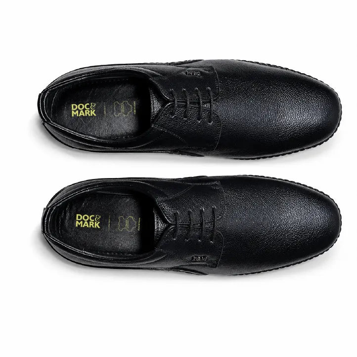 Genuine Leather Derbys Formal Shoes- 688 BK / TN