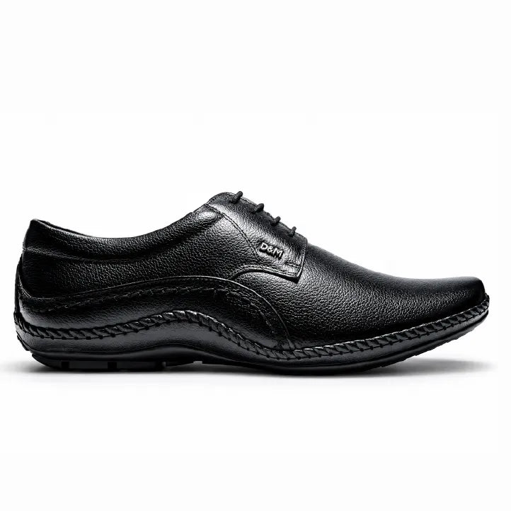 Genuine Leather Derbys Formal Shoes- 688 BK / TN