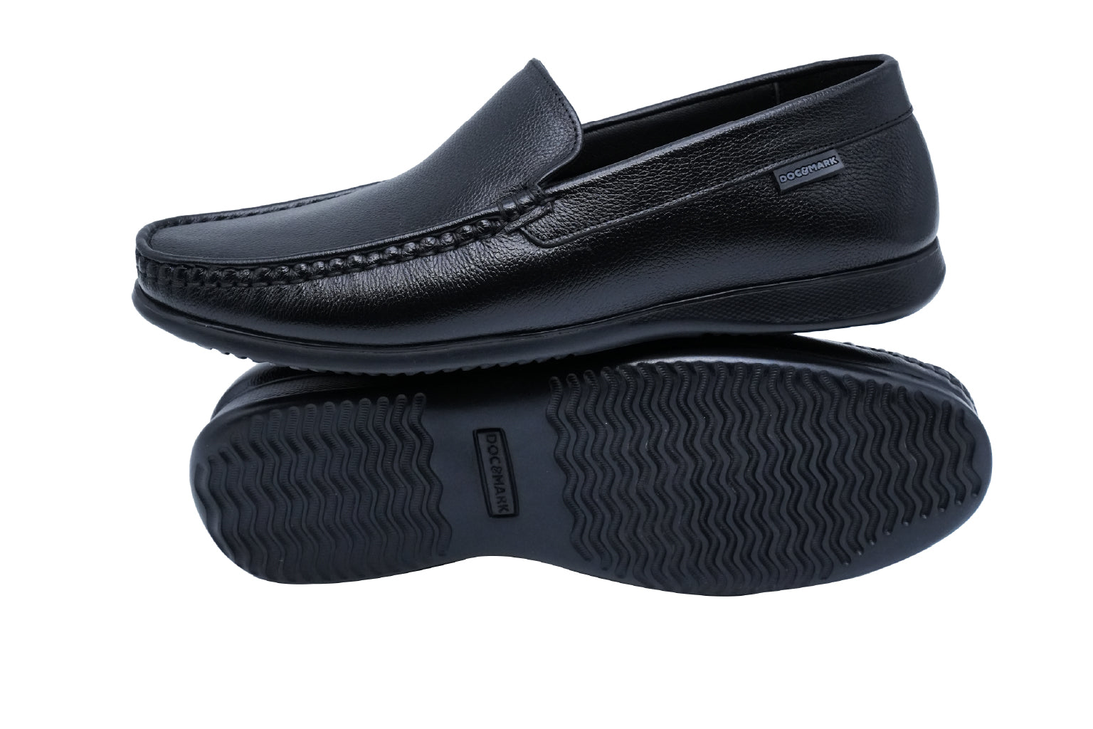 Men's Stylish Leather Loafers  621 BK/ CBN