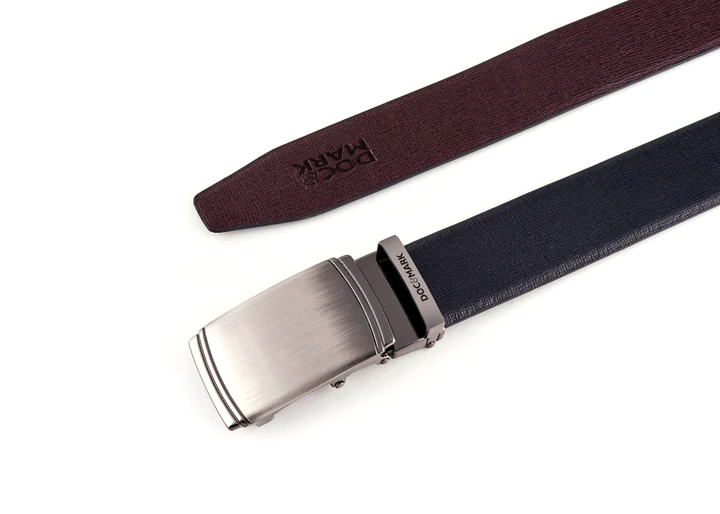 Auto Lock Reversible Leather Belt - AL106REV