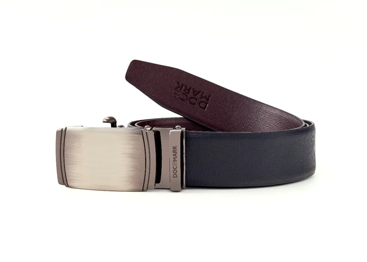 Auto Lock Reversible Leather Belt - AL106REV
