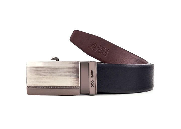 Auto Lock Reversible Leather Belt - AL16REV