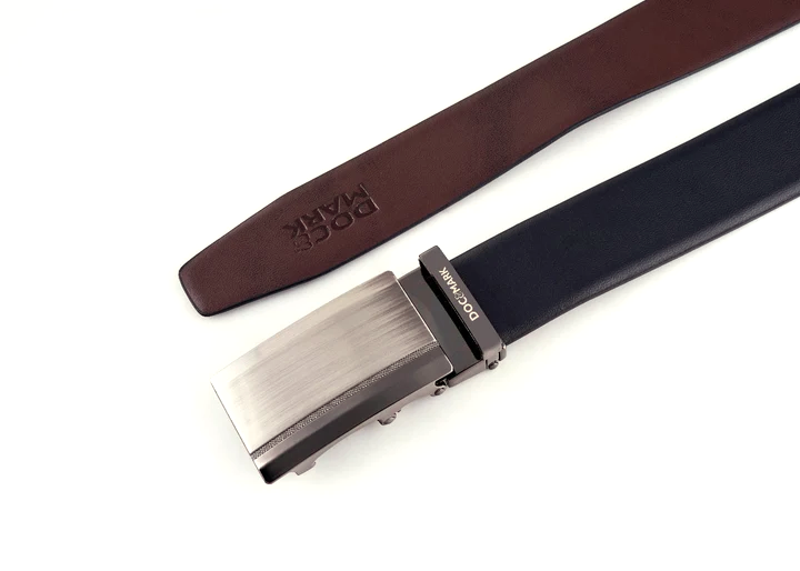 Auto Lock Reversible Leather Belt - AL16REV
