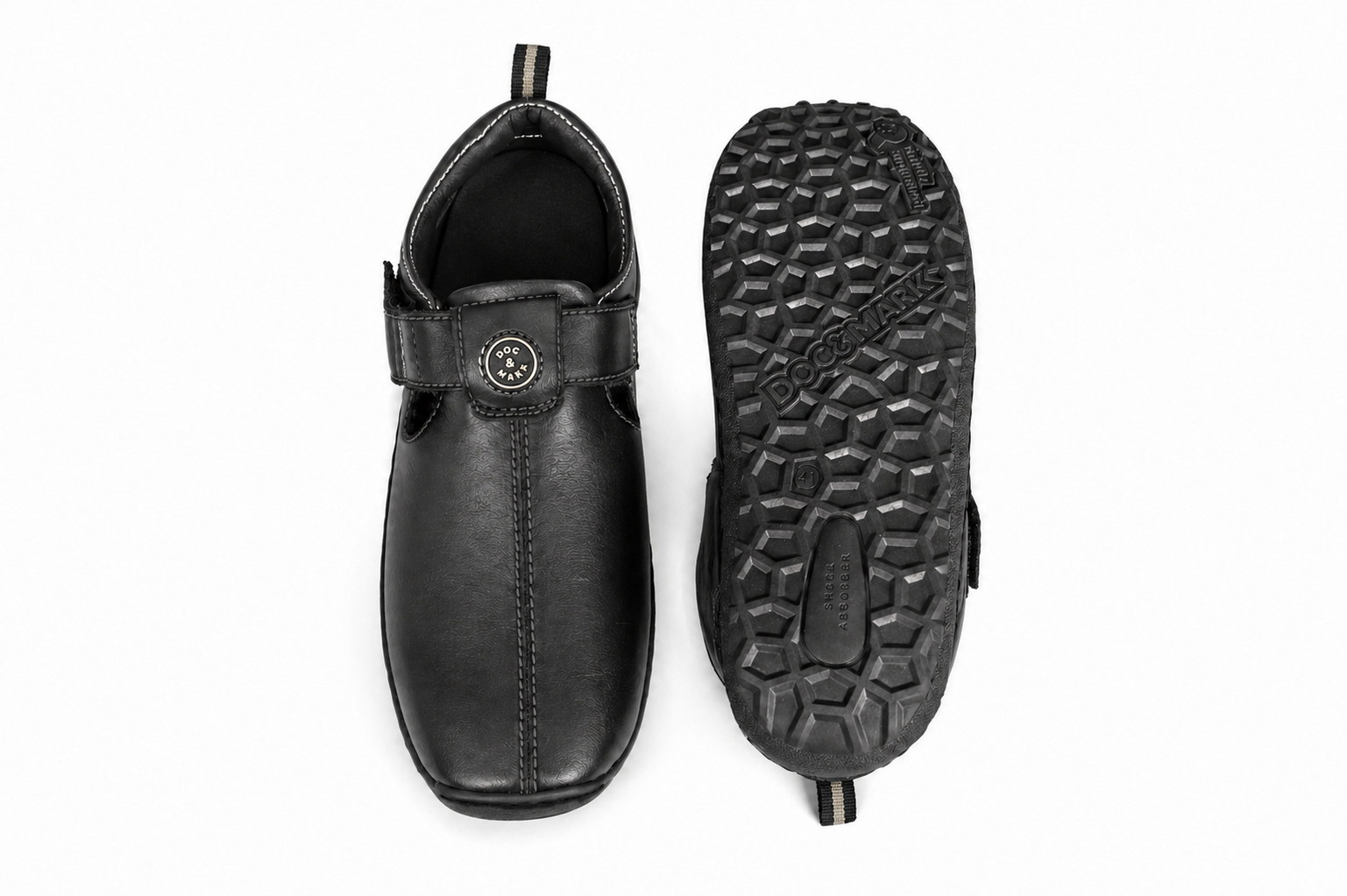Elegent Leather Sandals for Men - 1606-DTN & BK
