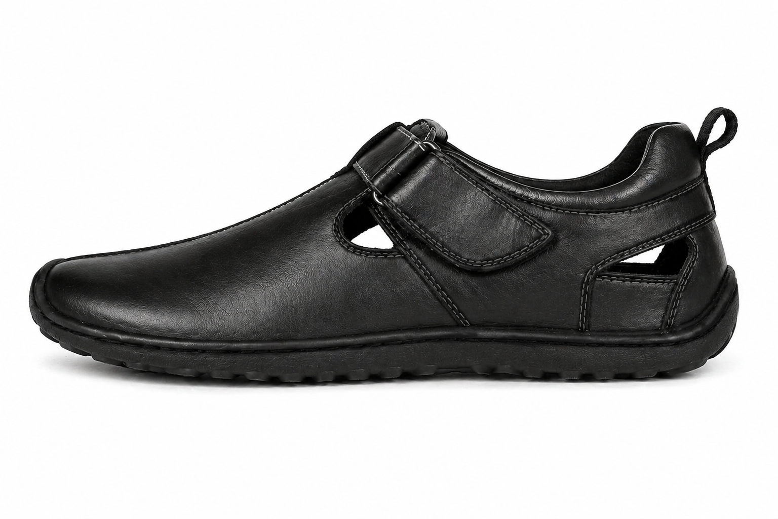 Elegent Leather Sandals for Men - 1606-DTN & BK