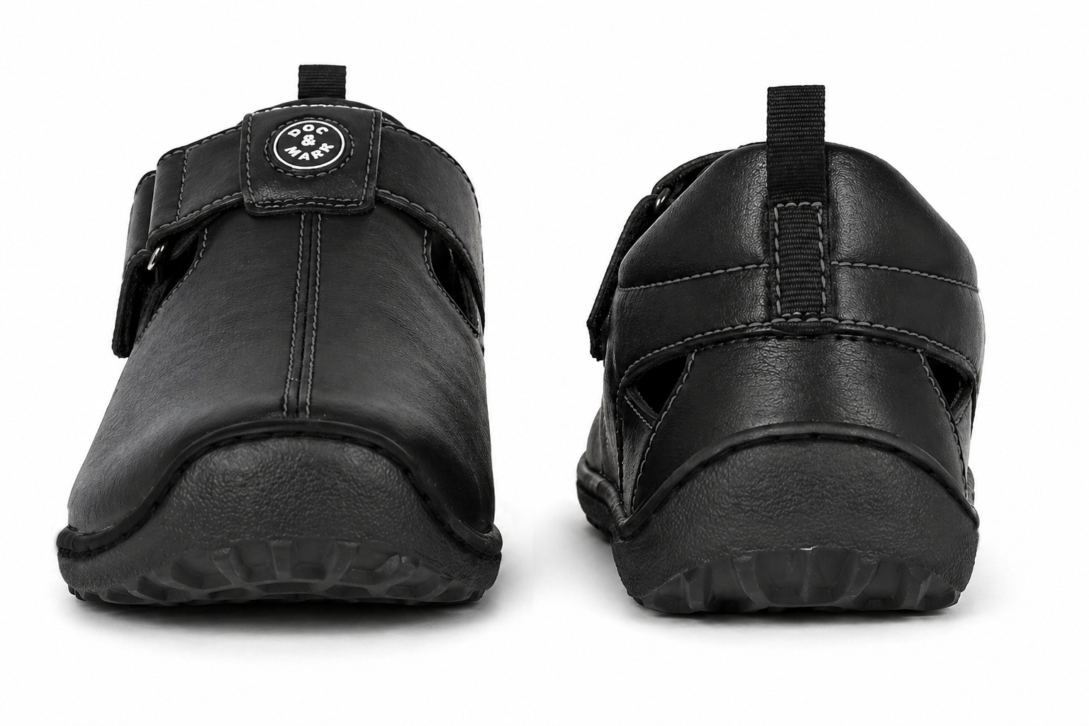 Elegent Leather Sandals for Men - 1606-DTN & BK