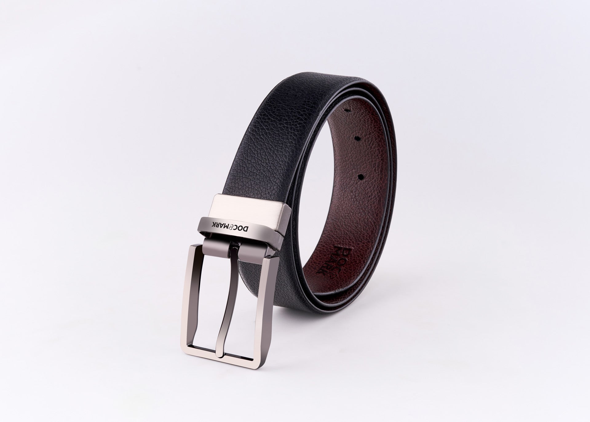 Premium Leather Men Kata Turning Buckle Belt KT105REV