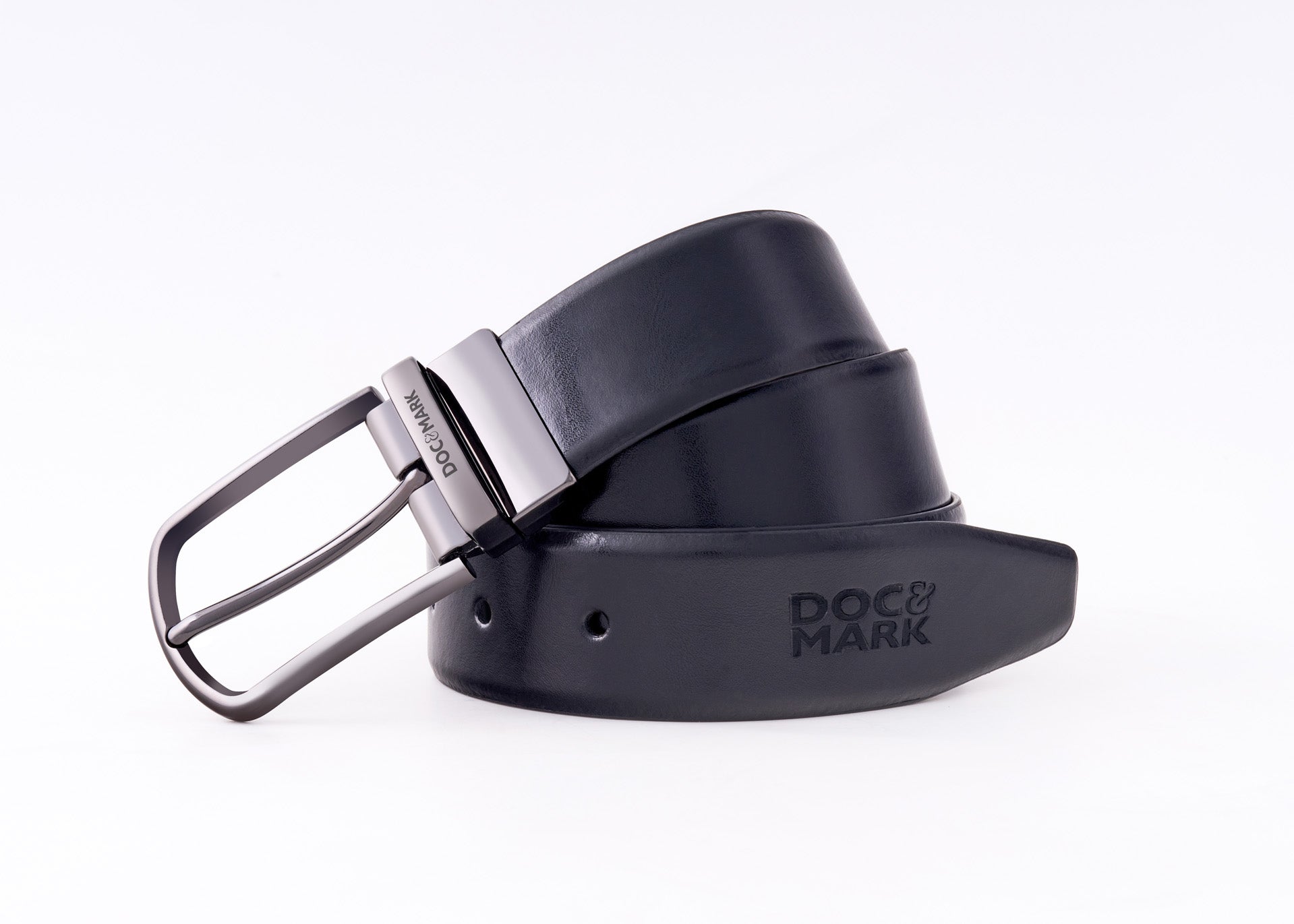 Premium Leather Men Kata Turning Buckle Belt KT152REV