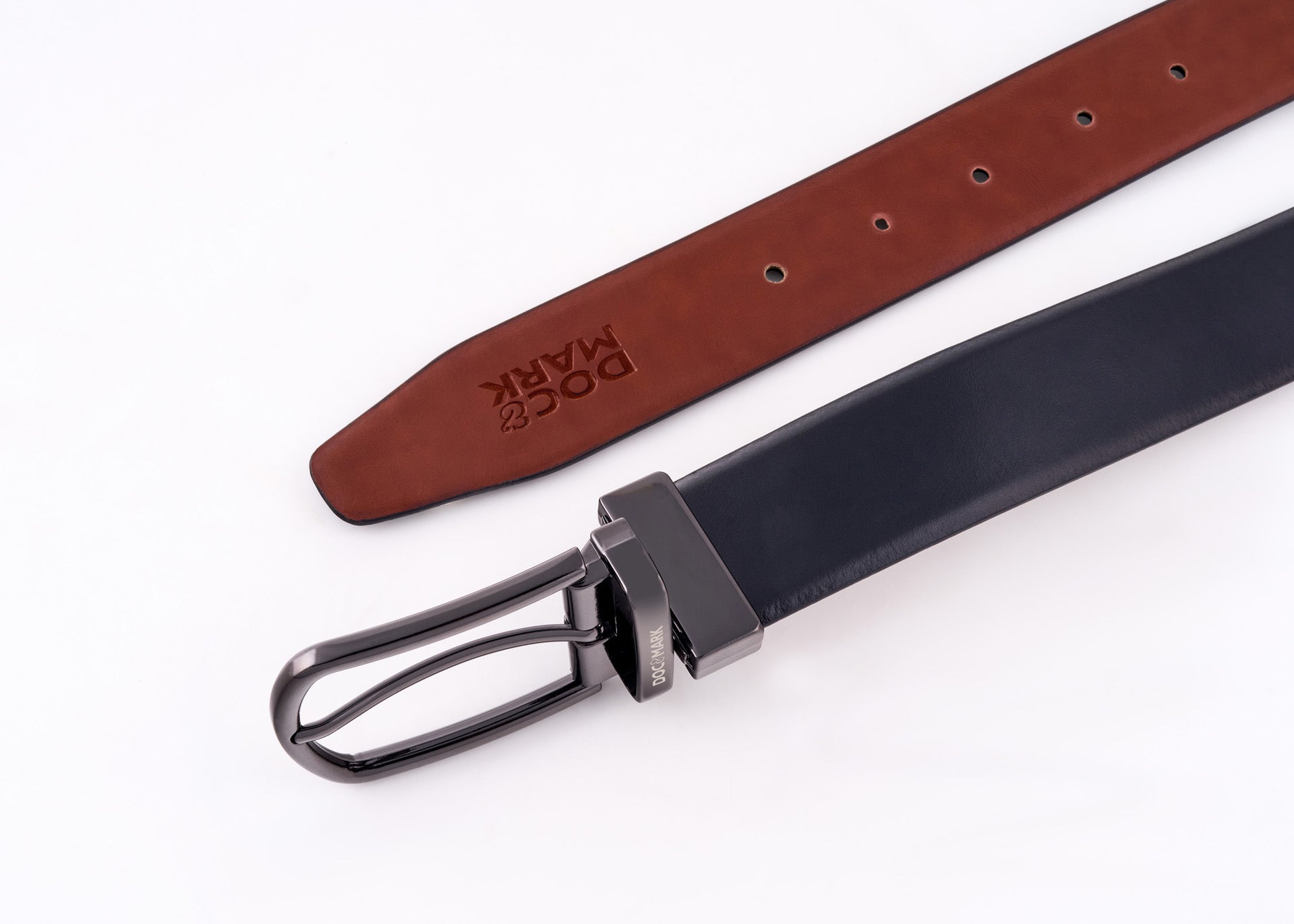 Premium Leather Men Kata Turning Buckle Belt KT152REV