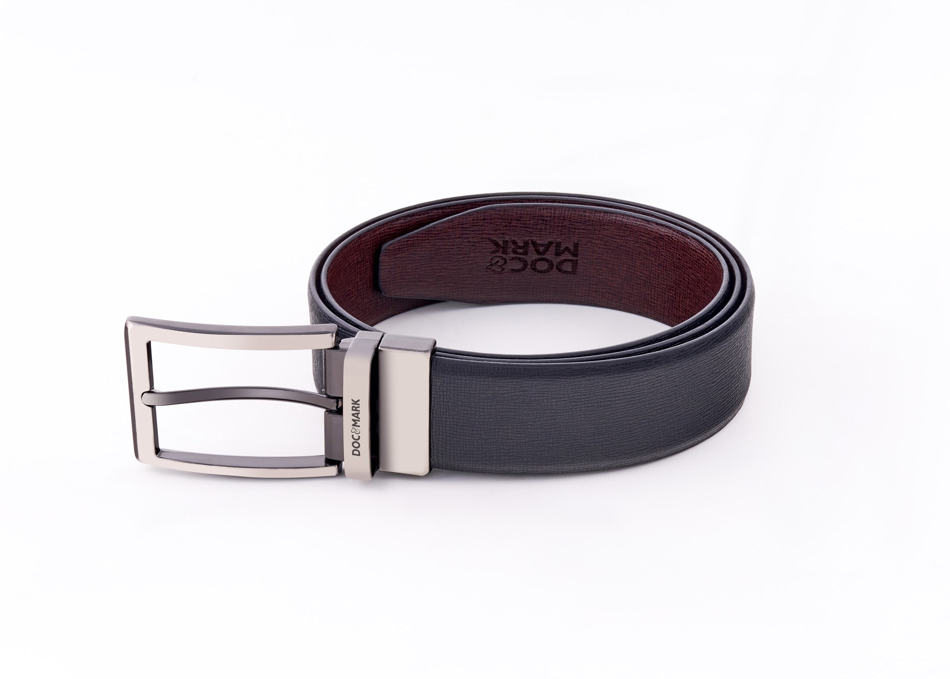 Premium Leather Men Kata Turning Buckle Belt KT154REV