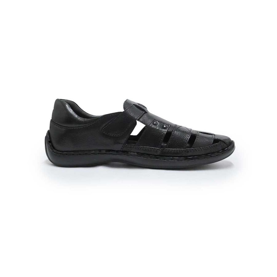 CC 25S Dad Sandal Mule Black Patent Calfskin