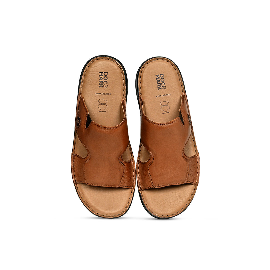 Men s Genuine Leather Slippers Formal Slippers DOC MARK