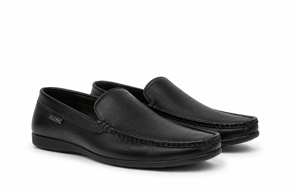 Men's Stylish Leather Loafers  621 BK/ CBN