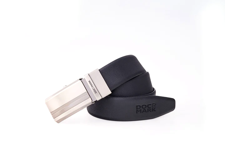 Premium Leather Men Auto Lock Turning Buckle Belt ALT74REV