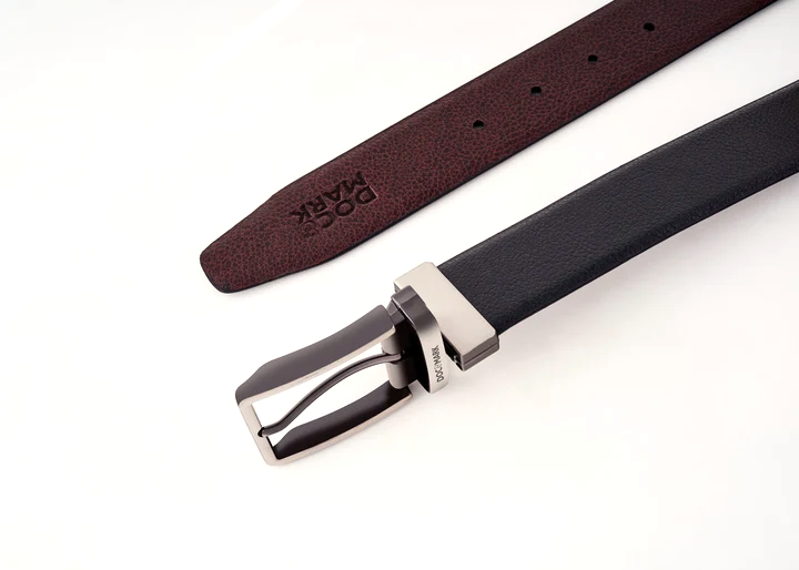 Premium Leather Men Kata Turning Buckle Belt KT105REV