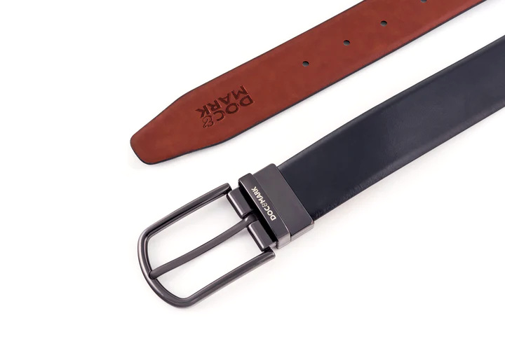 Premium Leather Men Kata Turning Buckle Belt KT152REV