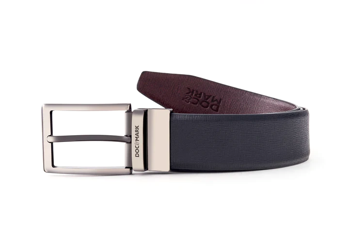 Premium Leather Men Kata Turning Buckle Belt KT154REV