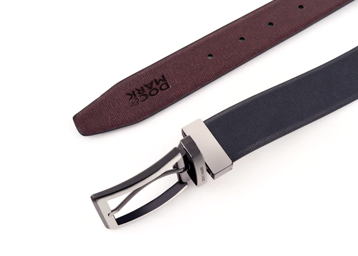 Premium Leather Men Kata Turning Buckle Belt KT154REV