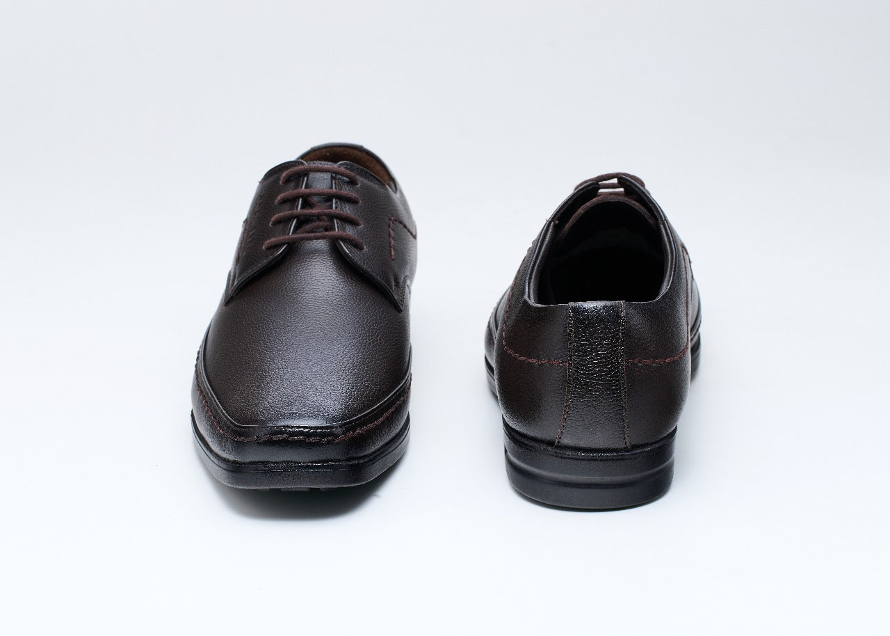 Airport-Friendly Leather Shoes 636 BK / DBN