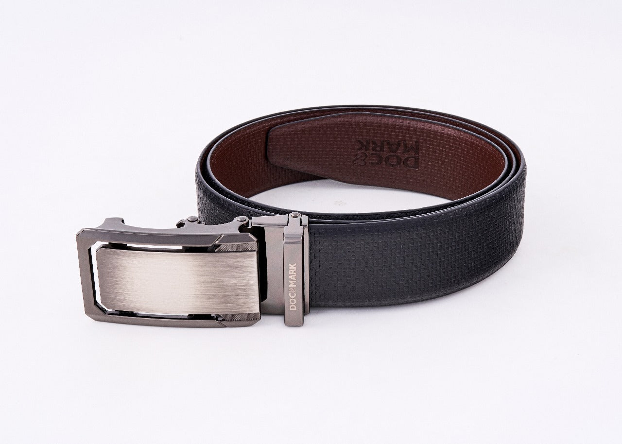 Auto Lock Reversible Leather Belt - Model AL100REV