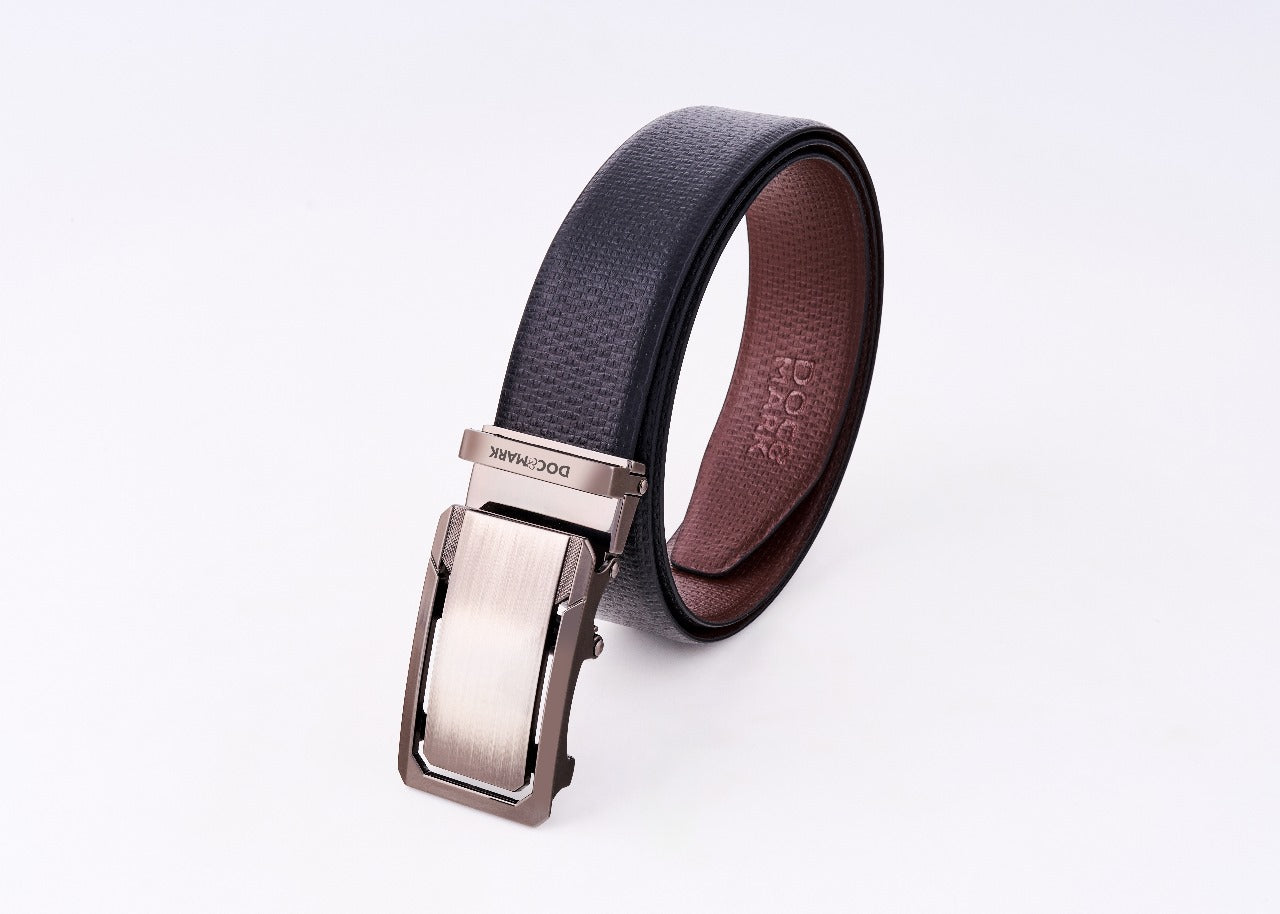 Auto Lock Reversible Leather Belt - Model AL100REV