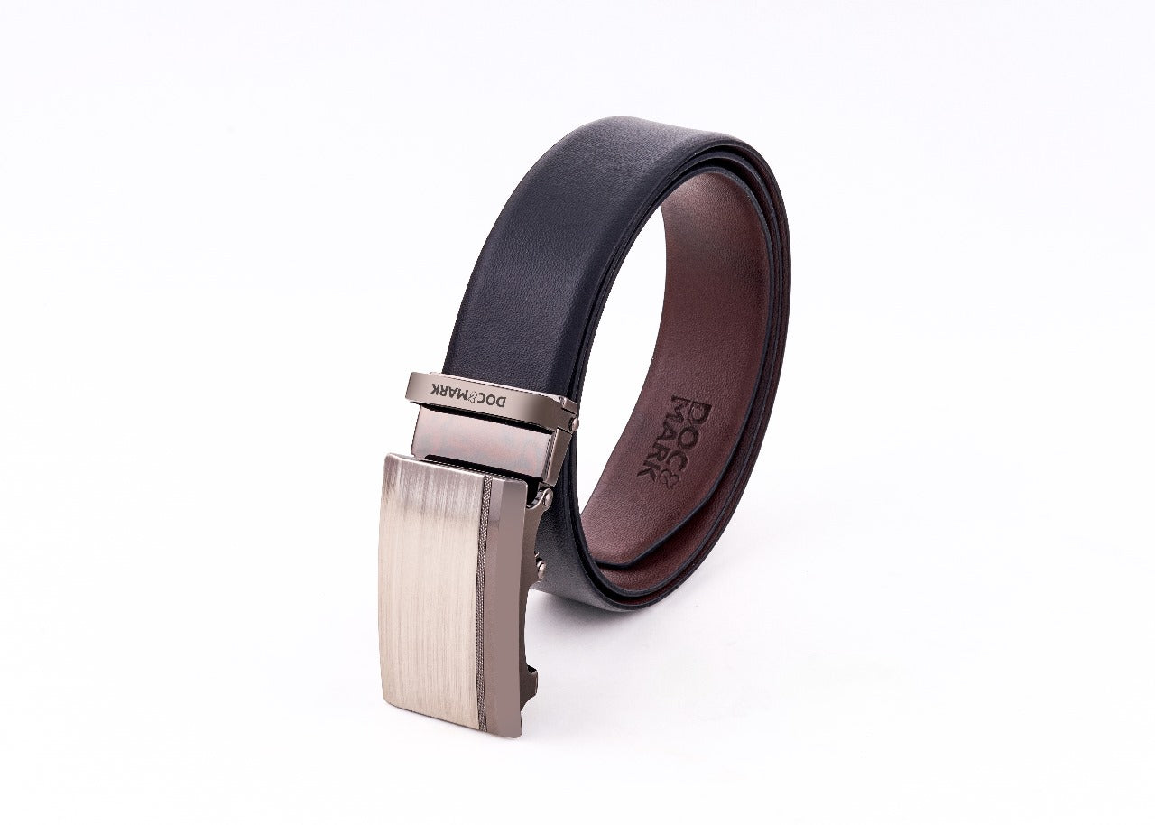 Auto Lock Reversible Leather Belt - AL16REV